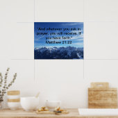 SIIE Matthew 21:22 Affiche Sky (Cuisine)