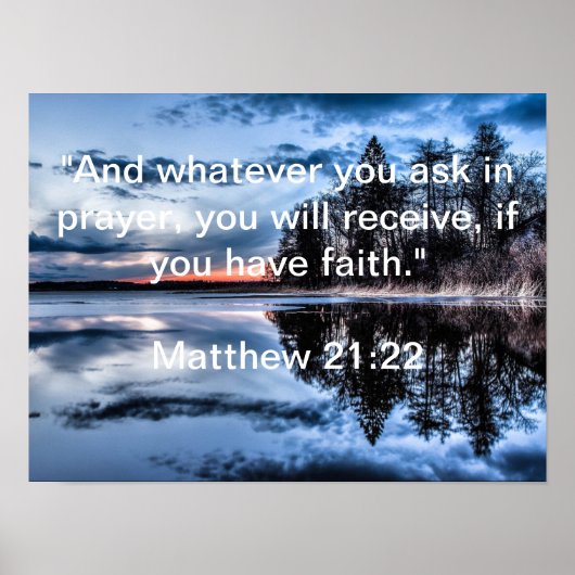 SIIE Matthew 21:22 Poster (Devant)