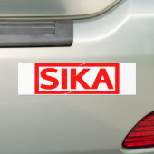 Sika Stempel Bumpersticker (Op auto)
