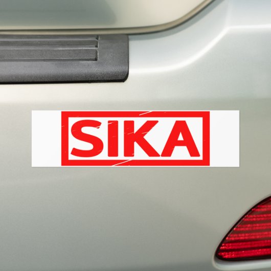 Sika Stempel Bumpersticker (Op auto)
