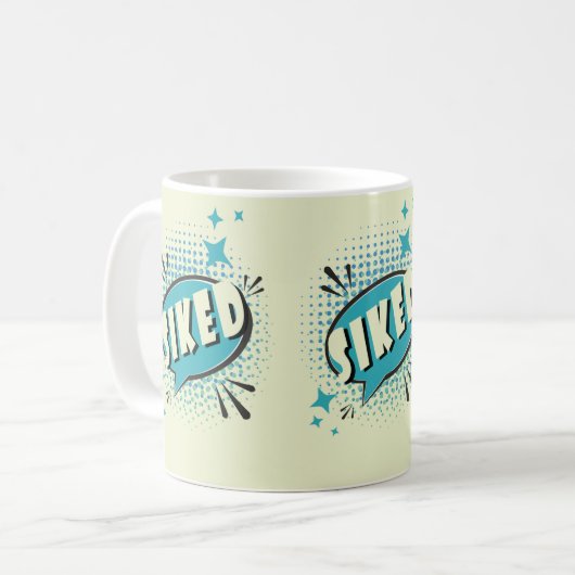SIKED Comic Speech Bubble Meme Funny Koffiemok (Voorkant links)
