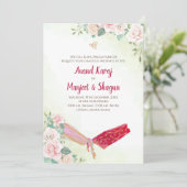 Sikh bruiloft uitnodiging & Anand Karaj kaarten (Staand voorkant)