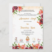 Sikh faire-part de mariage Punjabi faire-part de m (Dos)