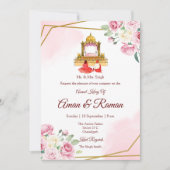 Sikh faire-part de mariage Punjabi faire-part de m (Devant)