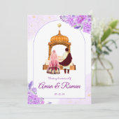 Sikh faire-part de mariage Punjabi faire-part de m (Debout devant)