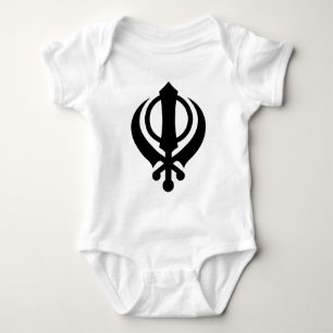 Sikh Khanda Black Romper