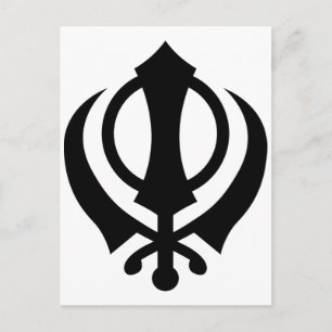 Sikh Khanda Briefkaart
