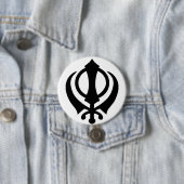 Sikh Khanda Button (In situ)