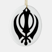 Sikh Khanda Keramisch Ornament (Rechts)