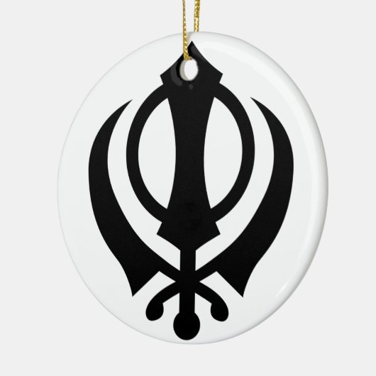 Sikh Khanda Keramisch Ornament (Links)