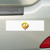 Sikh Khanda Khalsa Sikhism Punjabi Bumpersticker (Op auto)