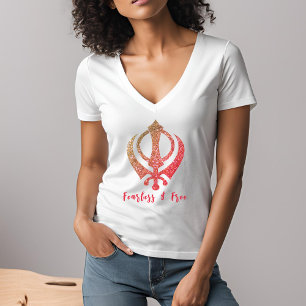 Sikh Khanda "Onbevreesd & Vrij" T-shirt