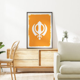 Sikh Khanda Symbol Poster