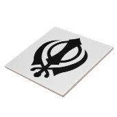 Sikh Khanda Tegeltje (Zijkant)