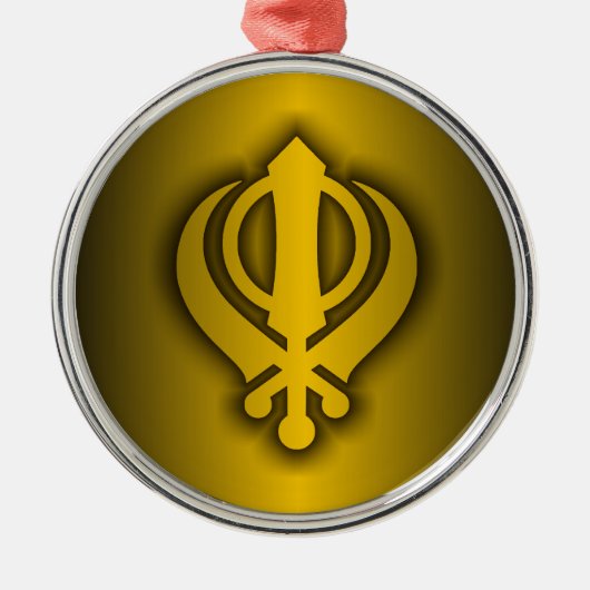 sikh metalen ornament (Voorkant)