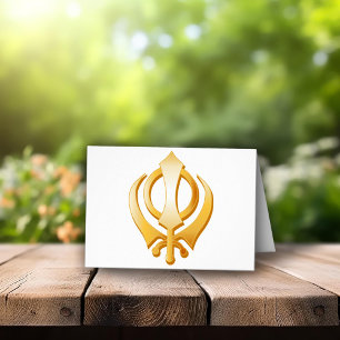 Sikh Symbol Greeting Card