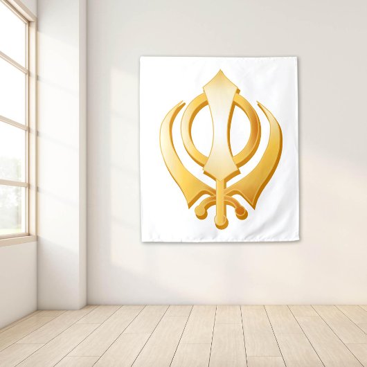 Sikh Symbol Tapestry Wandkleed