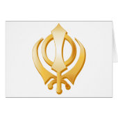 Sikh Symbol Wenskaart (Voorkant Horizontaal)