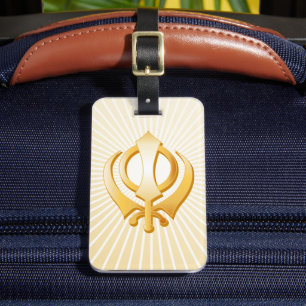 Sikh-symbool Bagagelabel