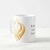 Sikh-symbool Koffiemok (Voorkant links)