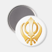 Sikh-symbool Magneet (Voorkant / Achterkant)