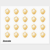 Sikh-symbool Ronde Sticker (Vel)