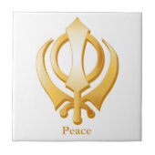 Sikh-symbool Tegeltje (Voorkant)