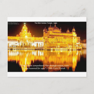 Sikh the Golden Temple in India Gifts & T - shirts Briefkaart
