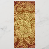 Sikh Wedding Programma (Achterkant)