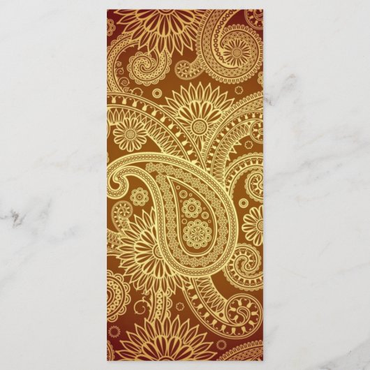 Sikh Wedding Programma (Achterkant)