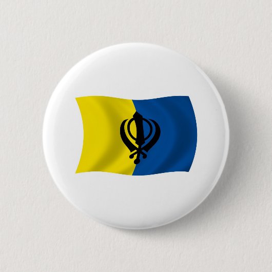 Sikhisme Flag Button (Voorkant)
