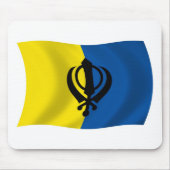 Sikhisme Flag Mousepad Muismat (Voorkant)
