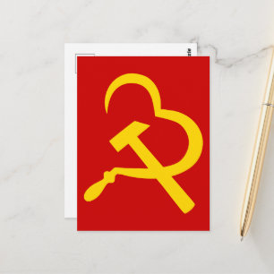 Sikkel En Hamer, Hart, Liefde, Communisme Briefkaart