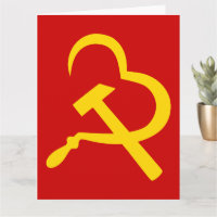 Sikkel en hamer, hart, liefde, communisme