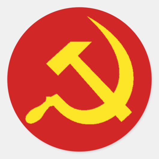 Sikkel en hamer Sticker (Voorkant)