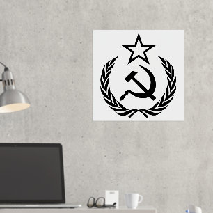 Sikkel en hamer, USSR, CCCP, Communisme Folie Afdrukken