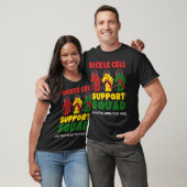 SIKKELCEL SUPPORT SQUAD Aangepaste naam T-shirt (Unisex)