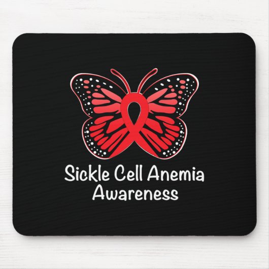Sikkelcelanemie Bewustzijn Warrior Ondersteuning R Muismat (Voorkant)
