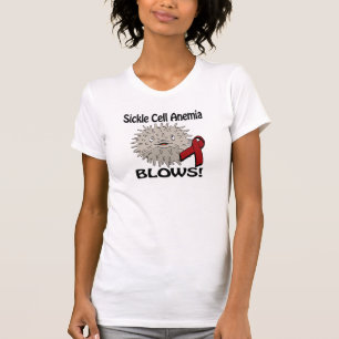 Sikkelcelanemie blaast bewustzijnsontwerp t-shirt
