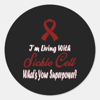 Sikkelcelbewustzijn 3 ronde sticker