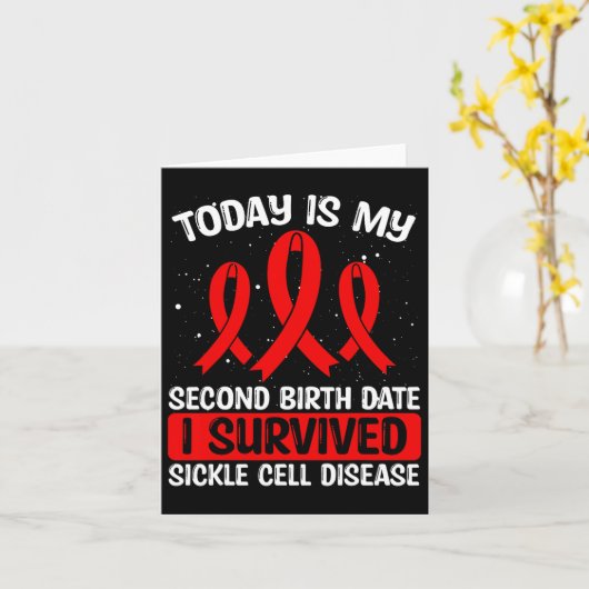 Sikkelcelbewustzijn overleefde sikkelcel kaart (Gele Bloem)