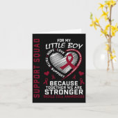 Sikkelcelbewustzijn Shirt Little Boy Support GRO Kaart (Gele Bloem)