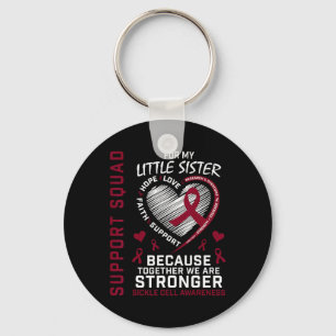 Sikkelcelbewustzijn Shirt Little Sister Group Te Sleutelhanger