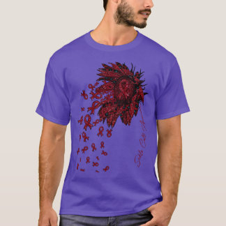 Sikkelcelbewustzijn Zonnebloemlint Bloemen vallen T-shirt