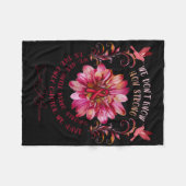 Sikkelcelbewustzijnsbloem We weten niet hoe str Fleece Deken (Voorkant (Horizontaal))
