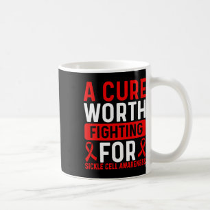 Sikkelcelziekte Awareness Ribbon Cure Warrior Koffiemok