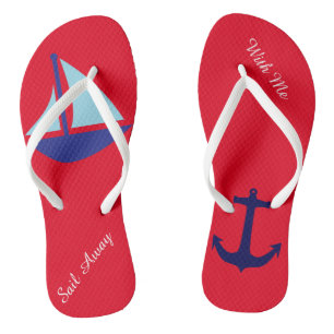 Sil Away with Me Nautical Teenslippers