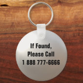 S'Il Est Trouvé, Appelle... Porte-clés (Recto)