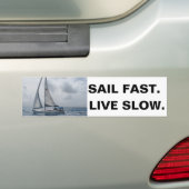 Sil Fast. Leef langzaam. Bumpersticker (Op auto)