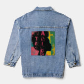 Sil houte denim jacket (Achterkant)